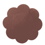 BYE-BRA - FLOWER NIPPLE CUPS PACK 3 UNITS BROWN SIZE M - Image 2