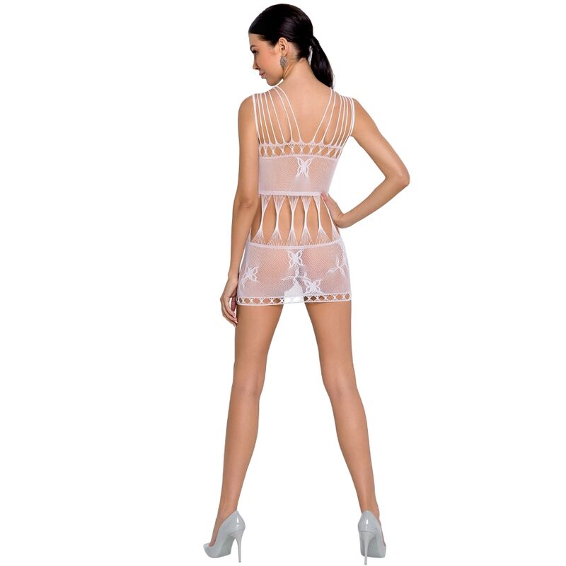 img_106194_cc493d72a5986db867f94c7250476f38_1 PASSION - WOMAN BS090 WHITE BODYSTOCKING ONE SIZE - Image 2