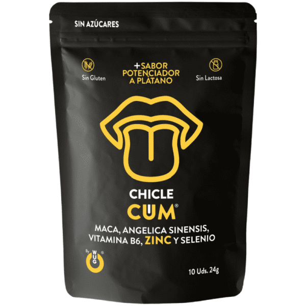 WUG SEX SENSE - CUM EJACULATION INCREASE GUM & SEMEN BANANA FLAVOR 10 UNITS