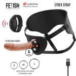 FETISH SUBMISSIVE CYBER STRAP - HARNESS WITH REMOTE CONTROL DILDO WATCHME L TECHNOLOGY - Image 2