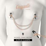 COQUETTE CHIC DESIRE - FANTASY METAL NIPPLE CLIPS WITH CHAIN - Image 2