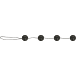 OHMAMA - BLACK CHINESE ANAL BALLS 170 GR - Image 2