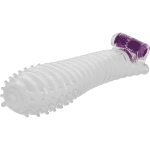 OHMAMA - TEXTURED PENIS SHEATH WITH VIBRATING BULLET