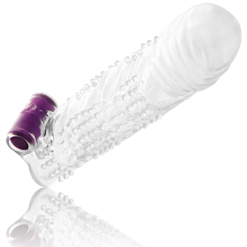 img_112734_72d59ebd48dfcb96a60f524dc8014c6b_1 OHMAMA - TEXTURED PENIS SHEATH WITH VIBRATING BULLET - Image 2
