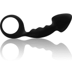 OHMAMA - RIBBED ANAL PLUG WITH RING - Image 2