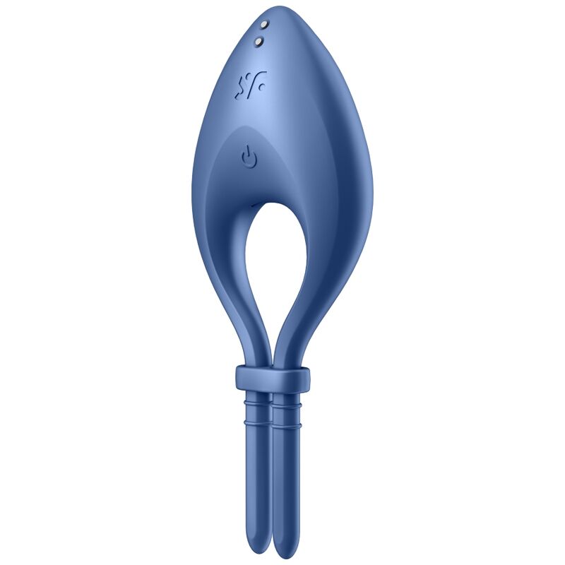 img_119637_57cfa95f42d74d5f085dffd26a624047_1 SATISFYER - BULLSEYE RING VIBRATOR APP BLUE - Image 1