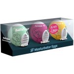 SATISFYER - 3 MASTURBATOR EGGS RIFFLE, BUBBLE & FIERCE - Image 2
