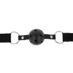 OHMAMA FETISH BLACK FABRIC BREATHABLE BALL GAG - Image 2