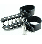OHMAMA FETISH - PENIS CAGE WITH METAL RINGS AND LEATHER STRAPS - Image 2