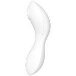 SATISFYER - CURVY TRINITY 5 AIR PULSE STIMULATOR & VIBRATOR APP WHITE - Image 2