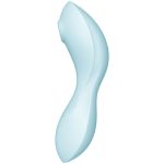 SATISFYER - CURVY TRINITY 5 AIR PULSE STIMULATOR & VIBRATOR APP BLUE - Image 2