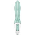 SATISFYER - AIR PUMP BUNNY 5+ INFLATABLE RABBIT VIBRATOR APP GREEN - Image 2