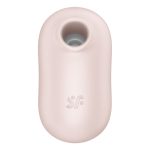 SATISFYER - PRO TO GO 2 DOUBLE AIR PULSE STIMULATOR & VIBRATOR BEIGE - Image 2