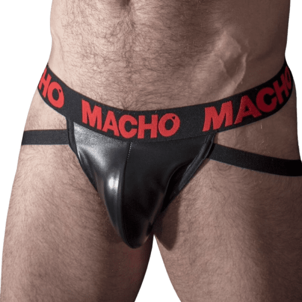 MACHO - MX25RC JOCK RED LEATHER S