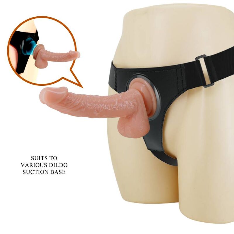 img_136428_3f197220ffd4183fefc048e5a06f5cbd_1 PRETTY LOVE - HARNESS BRIEFS UNIVERSAL HARNESS WITH DILDO KEVIN 19 CM NATURAL - Image 2
