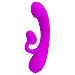 PRETTY LOVE - SINCERE VIBRATOR AND CLITORAL STIMULATING WAVES PURPLE SILICONE - Image 2
