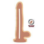 GET REAL - DUAL DENSITY DILDO 18 CM BALLS SKIN - Image 2