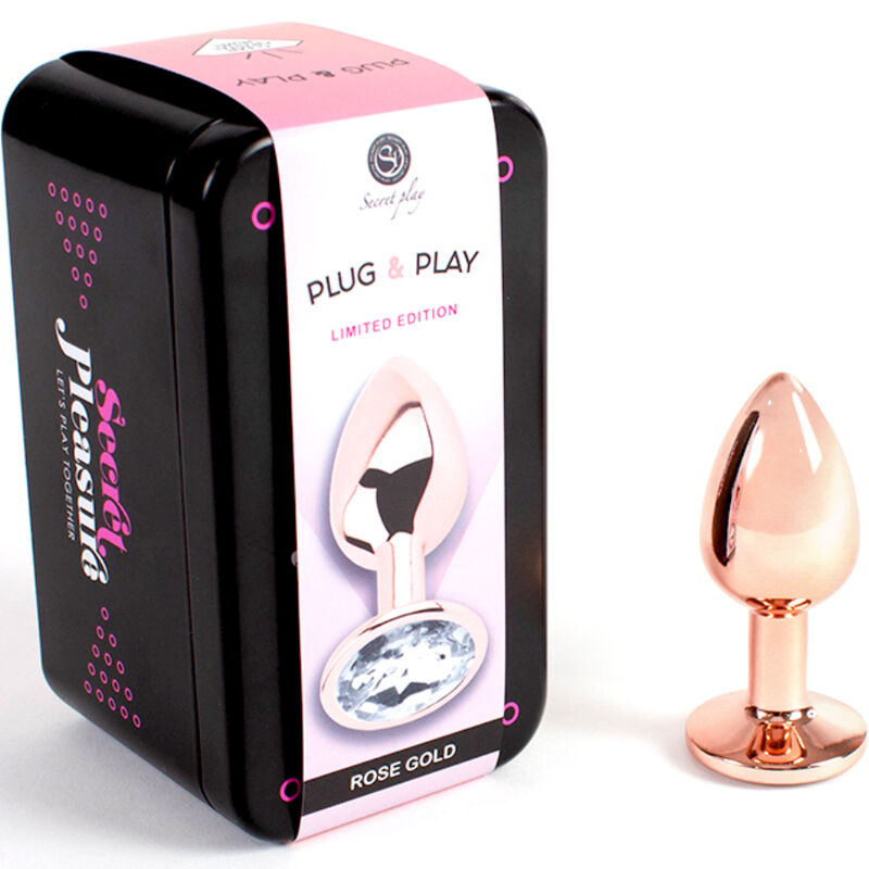 img_142767_d67515f75fa1af90fe454424bb9a1269_1 SECRETPLAY - METAL BUTT PLUG ROSE GOLD SMALL SIZE 7 CM - Image 2