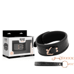 BEGME - BLACK EDITION PREMIUM VEGAN LEATHER COLLAR WITH NEOPRENE LINING - Image 2