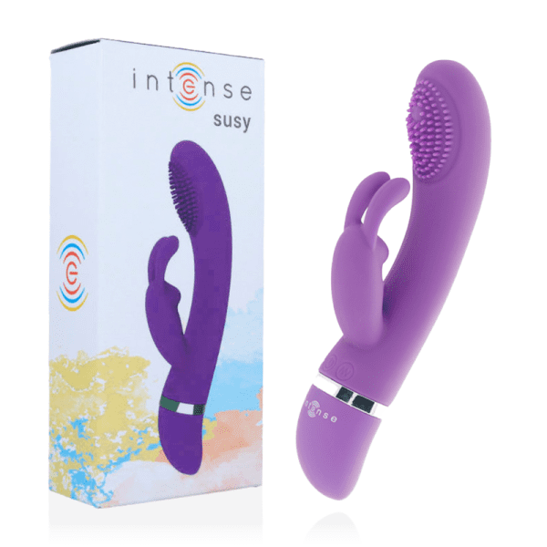 INTENSE - SUSY SILICONE RABBIT LILAC OSCILLATING VIBRATOR