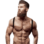 FETISH SUBMISSIVE ATTITUDE - MENS ECO-LEATHER BACK HARNESS