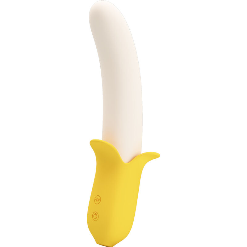 img_148267_623c75525c82712c5ad0c3b4cb6b3d97_1 PRETTY LOVE - BANANA GEEK SUPER POWER 7 VIBRATIONS UP&DOWN SILICONE BLACK - Image 1