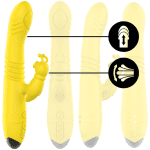 INTENSE - TOKY MULTIFUNCTION VIBRATOR UP & DOWN WITH CLITORAL STIMULATOR YELLOW - Image 2