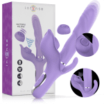 INTENSE - BILLIE RECHARGEABLE MULTIFUNCTION VIBRATOR STIMULATING WAVES WITH PURPLE PUSH BUTTON