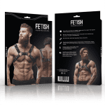 FETISH SUBMISSIVE ATTITUDE - MENS ADJUSTABLE ECO-LEATHER CHEST BULLDOG HARNESS - Image 2