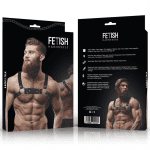 FETISH SUBMISSIVE ATTITUDE - MENS ECO-LEATHER BULLDOG CHEST HARNESS SIZE M/L - Image 2