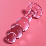 NEBULA SERIES BY IBIZA - MODEL 1 ANAL PLUG BOROSILICATE GLASS PINK 10.5 CM -O- 3 CM - Image 2