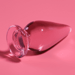 NEBULA SERIES BY IBIZA - MODEL 4 ANAL PLUG BOROSILICATE GLASS PINK 11 CM -O- 5 CM - Image 2