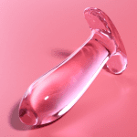 NEBULA SERIES BY IBIZA - MODEL 5 ANAL PLUG BOROSILICATE GLASS PINK 12.5 CM -O- 3.5 CM - Image 2
