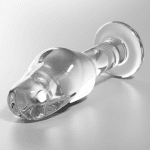NEBULA SERIES BY IBIZA - MODEL 6 ANAL PLUG BOROSILICATE GLASS CLEAR 12.5 CM -O- 4 CM - Image 2