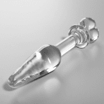 NEBULA SERIES BY IBIZA - MODEL 7 ANAL PLUG BOROSILICATE GLASS CLEAR 13.5 CM -O- 3 CM - Image 2