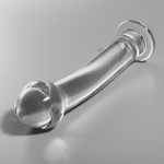 NEBULA SERIES BY IBIZA - MODEL 11 DILDO BOROSILICATE GLASS CLEAR 16 CM -O- 3 CM - Image 2