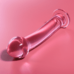NEBULA SERIES BY IBIZA - MODEL 11 DILDO BOROSILICATE GLASS PINK 16 CM -O- 3 CM - Image 2