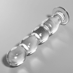 NEBULA SERIES BY IBIZA - MODEL 10 DILDO BOROSILICATE GLASS CLEAR 16.5 CM -O- 3.5 CM - Image 2