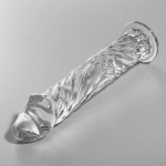 NEBULA SERIES BY IBIZA - MODEL 12 DILDO BOROSILICATE GLASS CLEAR 17 CM -O- 3.5 CM - Image 2