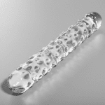 NEBULA SERIES BY IBIZA - MODEL 15 DILDO BOROSILICATE GLASS CLEAR 18.5 CM -O- 3 CM - Image 2