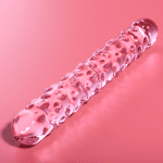 NEBULA SERIES BY IBIZA - MODEL 15 DILDO BOROSILICATE GLASS PINK 18.5 CM -O- 3 CM - Image 2