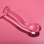 NEBULA SERIES BY IBIZA - MODEL 18 DILDO BOROSILICATE GLASS PINK 18.5 CM -O- 3.5 CM - Image 2