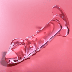 NEBULA SERIES BY IBIZA - MODEL 19 DILDO BOROSILICATE GLASS PINK 18.5 CM -O- 4 CM - Image 2