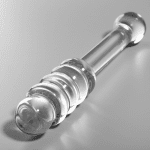 NEBULA SERIES BY IBIZA - MODEL 20 DILDO BOROSILICATE GLASS CLEAR 20.5 CM -O- 3 CM - Image 2