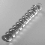 NEBULA SERIES BY IBIZA - MODEL 22 DILDO BOROSILICATE GLASS CLEAR 21.5 CM -O- 2.5 CM - Image 2
