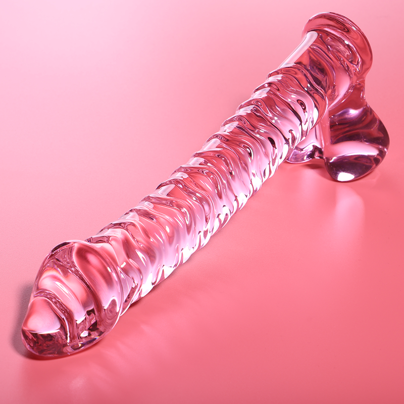 img_150588_c26f2f98aa7974ad4f5623c45c028636_1 NEBULA SERIES BY IBIZA - MODEL 23 DILDO BOROSILICATE GLASS PINK 21.5 CM -O- 4 CM - Image 2