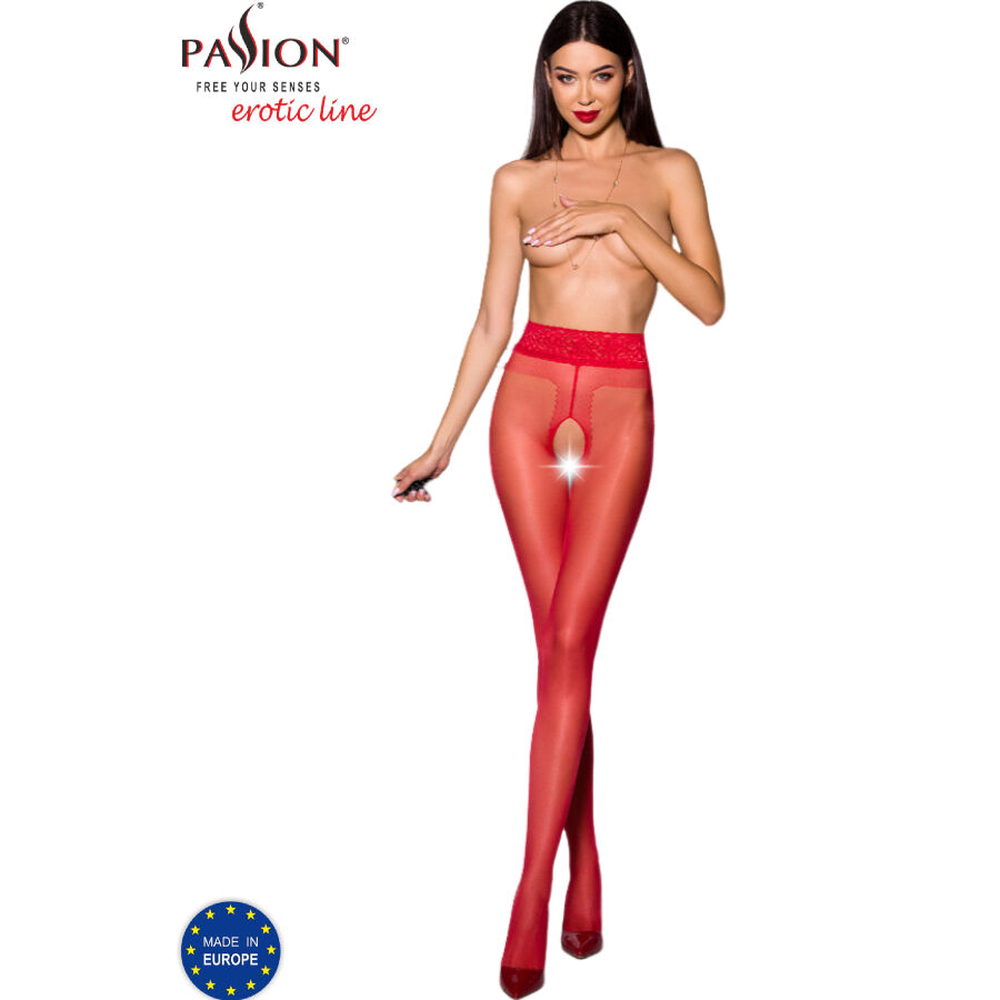 img_153247_0cddb6d02ef6010b8cf0608e9f76b59c_1 PASSION - TIOPEN 001 RED TIGHTS 1/2 20 DEN - Image 1