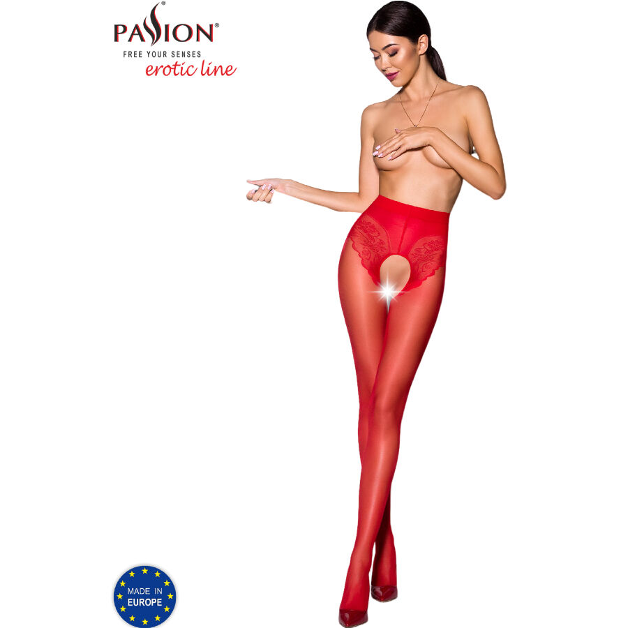 img_153323_dff988290707710e8f591579203f8d76_1 PASSION - TIOPEN 006 RED TIGHTS 1/2 30 DEN - Image 1