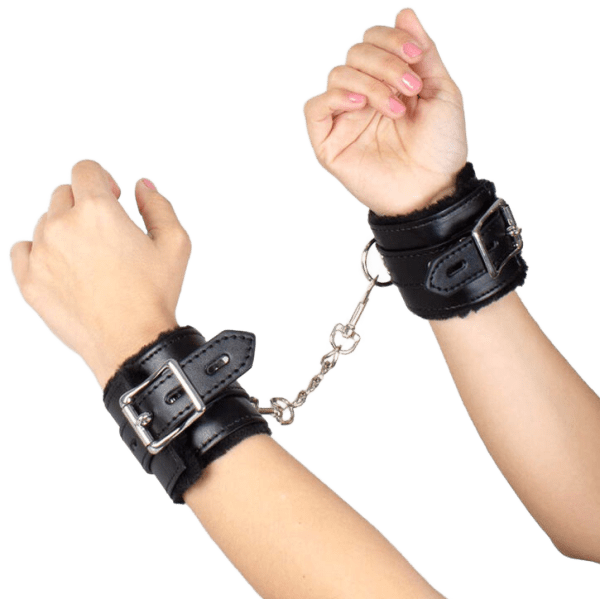 SECRETPLAY - BLACK BONDAGE HANDCUFFS BDSM COLLECTION