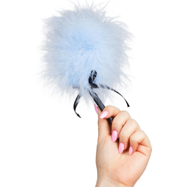 SECRETPLAY - LIGHT BLUE MARABOU DUSTER